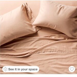 Casaluna Blush 100% Linen Sheets King